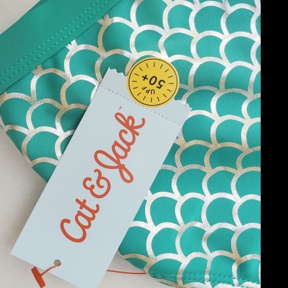 Cat & Jack Ruffle Sleeve Bikini Swimsuit Set szXXL - Picture 7 of 10